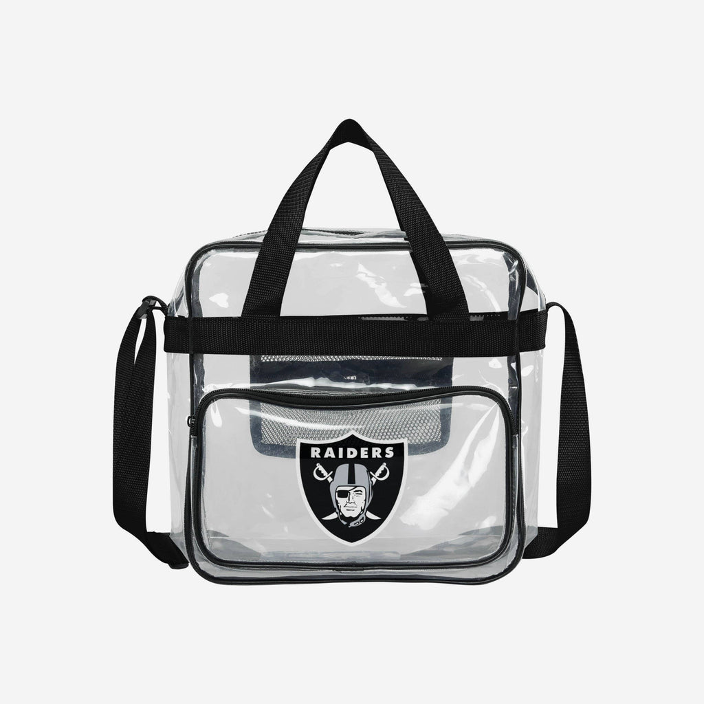 Las Vegas Raiders Clear Messenger Bag FOCO - FOCO.com