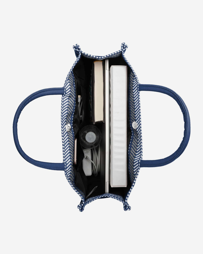 Los Angeles Dodgers Stitch Pattern Canvas Tote Bag FOCO - FOCO.com