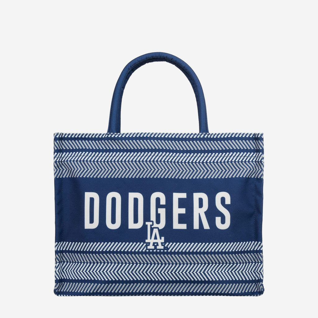 Los Angeles Dodgers Stitch Pattern Canvas Tote Bag FOCO - FOCO.com