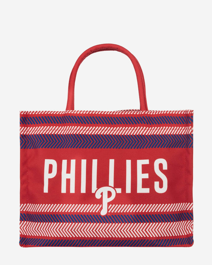 Philadelphia Phillies Stitch Pattern Canvas Tote Bag FOCO - FOCO.com