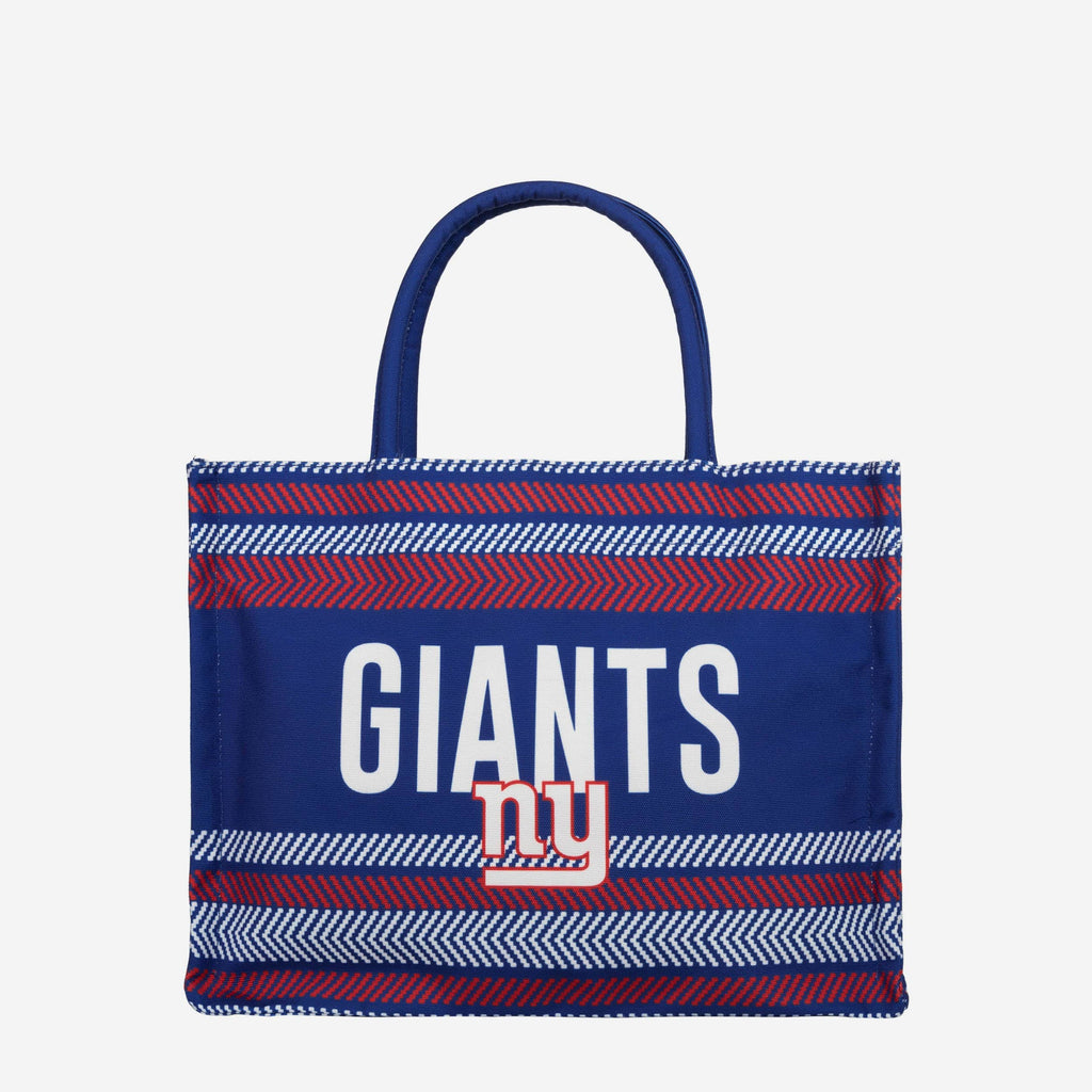 New York Giants Stitch Pattern Canvas Tote Bag FOCO - FOCO.com