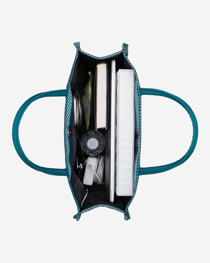 Philadelphia Eagles Stitch Pattern Canvas Tote Bag FOCO - FOCO.com