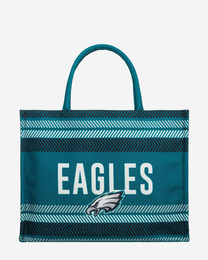 Philadelphia Eagles Stitch Pattern Canvas Tote Bag FOCO - FOCO.com