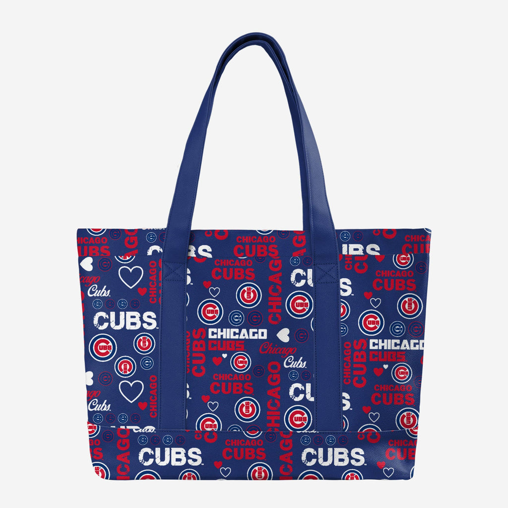 Chicago Cubs Logo Love Tote Bag FOCO - FOCO.com