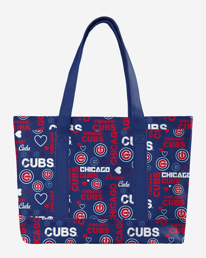 Chicago Cubs Logo Love Tote Bag FOCO - FOCO.com