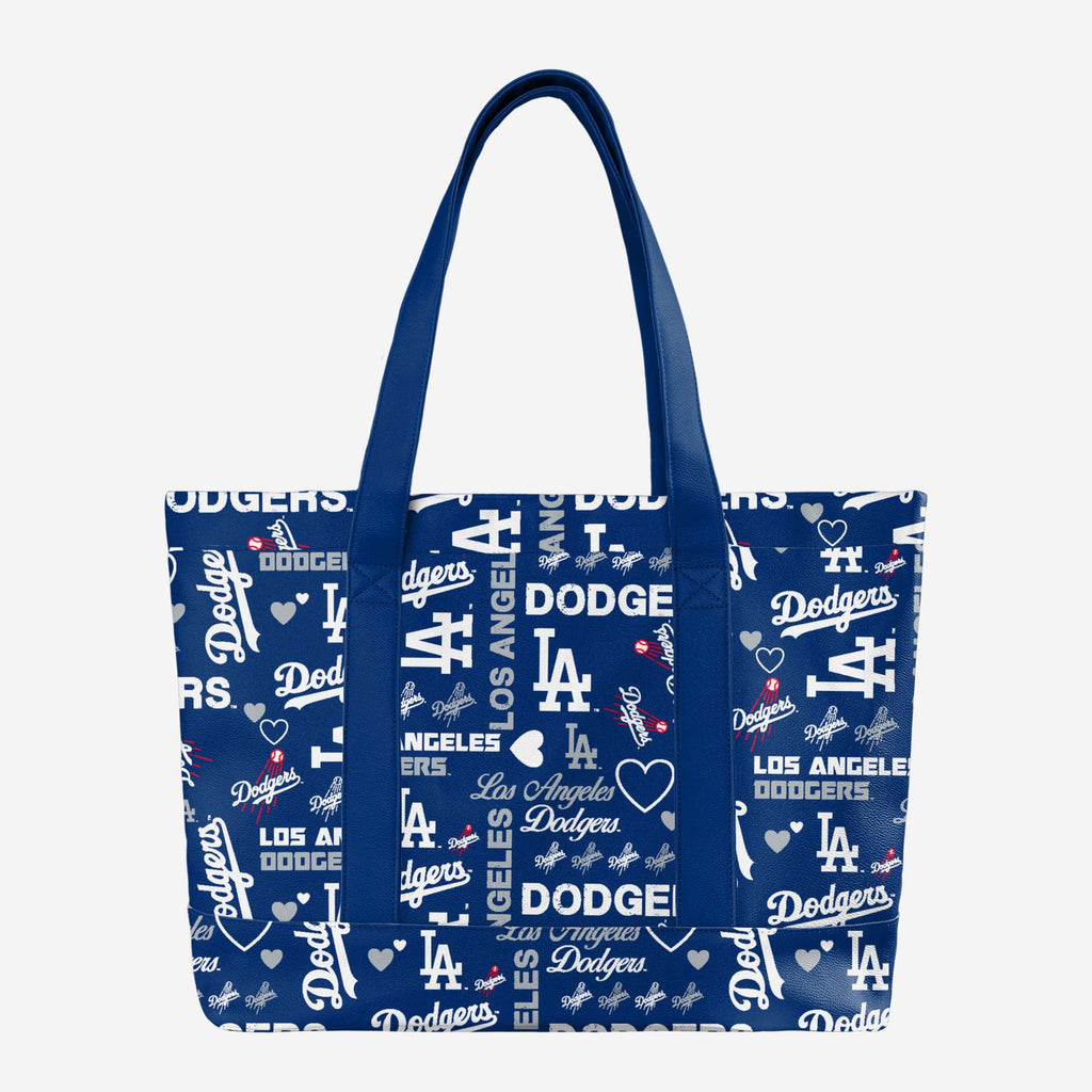 Los Angeles Dodgers Logo Love Tote Bag FOCO - FOCO.com