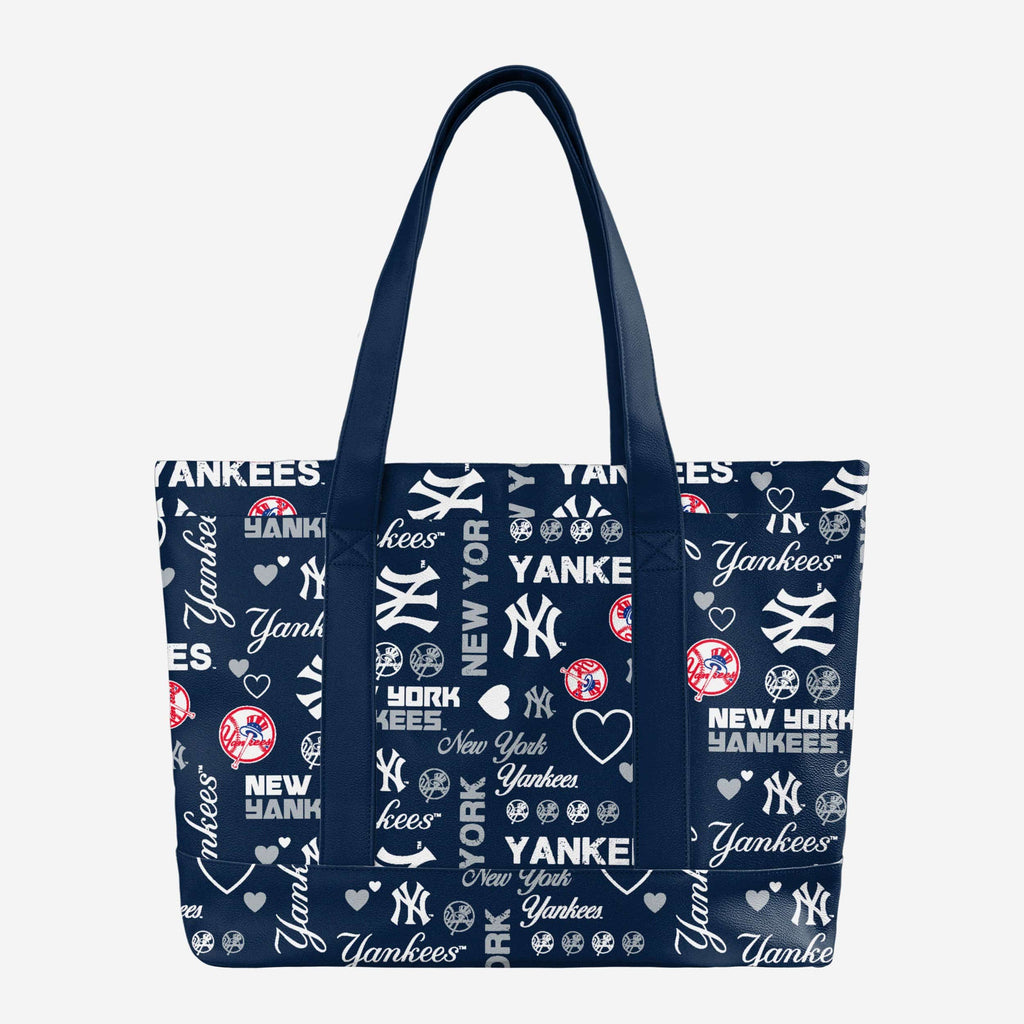 New York Yankees Logo Love Tote Bag FOCO - FOCO.com