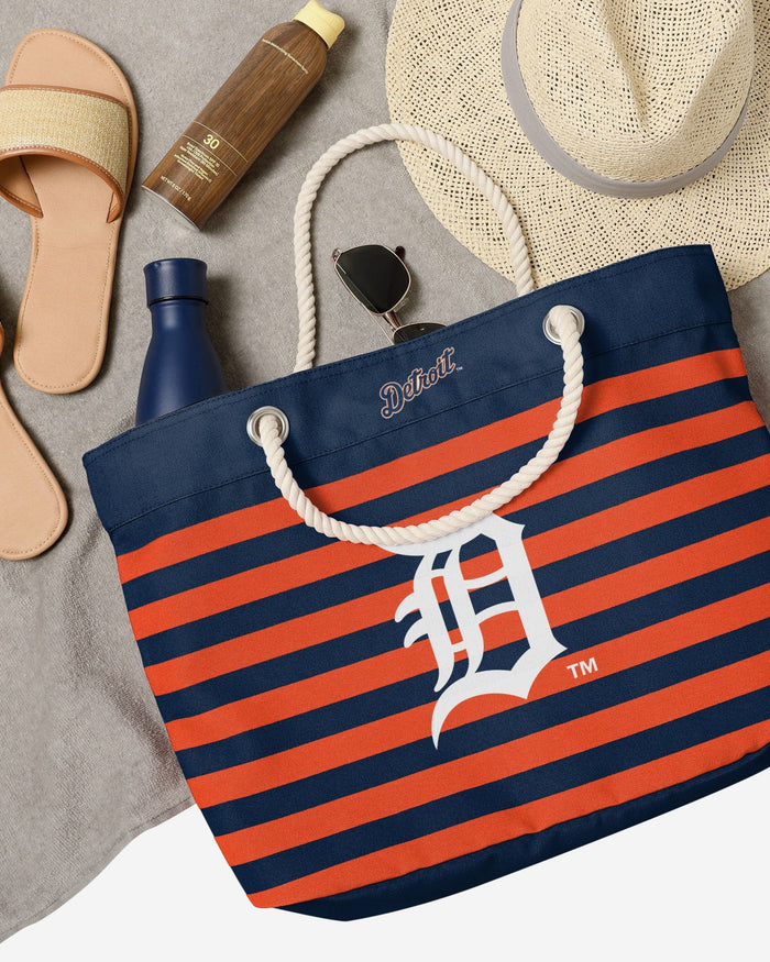 Detroit Tigers Nautical Stripe Tote Bag FOCO - FOCO.com