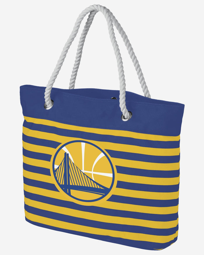 Golden State Warriors Nautical Stripe Tote Bag FOCO - FOCO.com