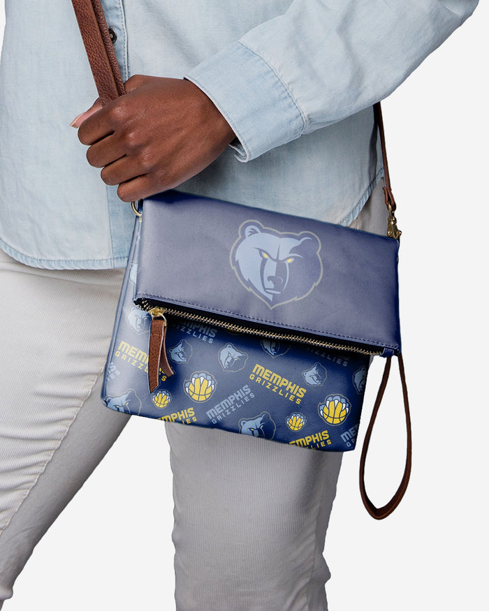 Memphis Grizzlies Printed Collection Foldover Tote Bag FOCO - FOCO.com