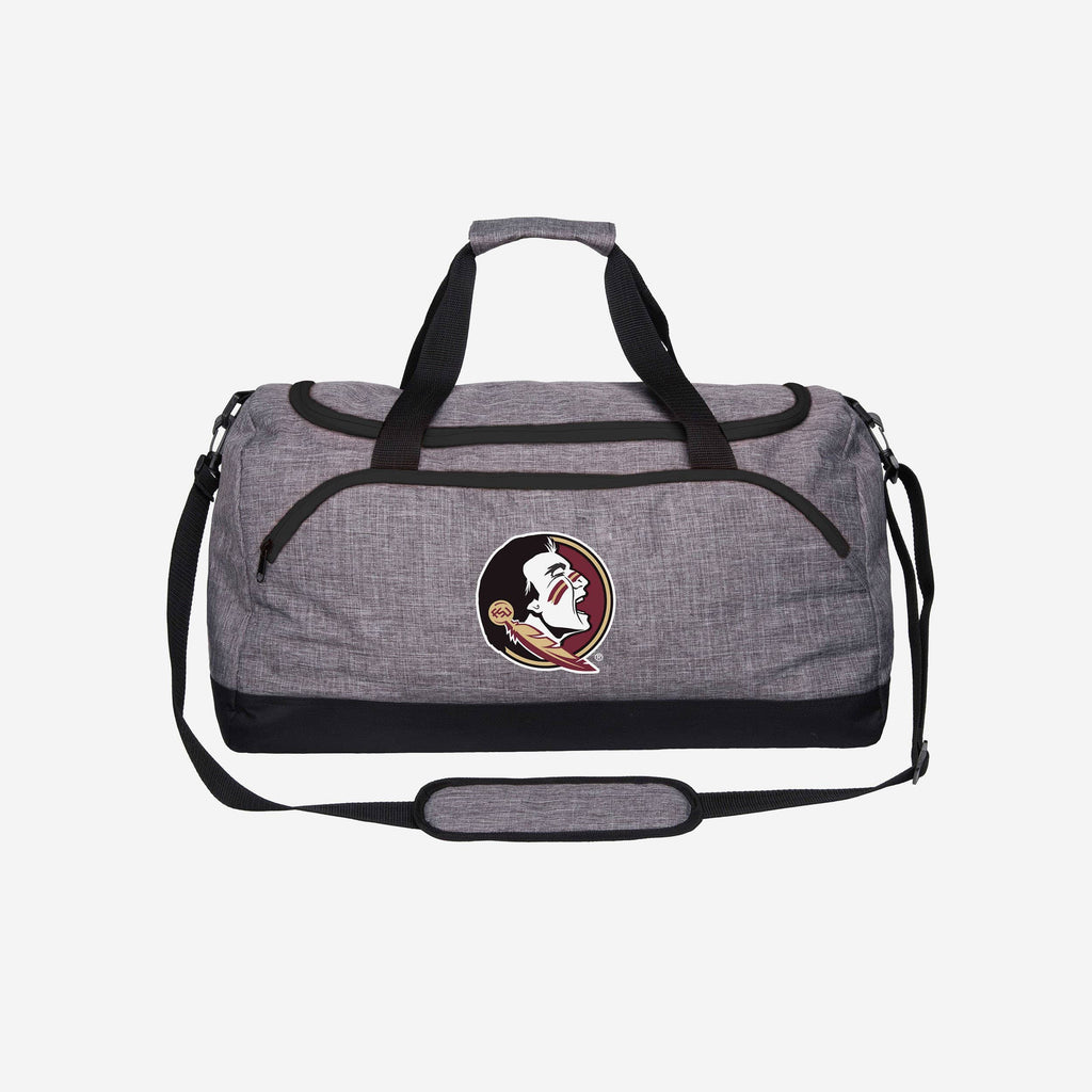 Florida State Seminoles Heather Grey Bold Color Duffle Bag FOCO - FOCO.com