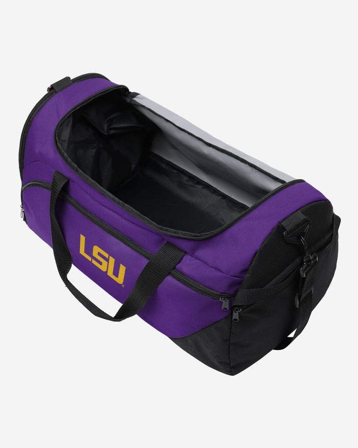 LSU Tigers Solid Big Logo Duffle Bag FOCO - FOCO.com