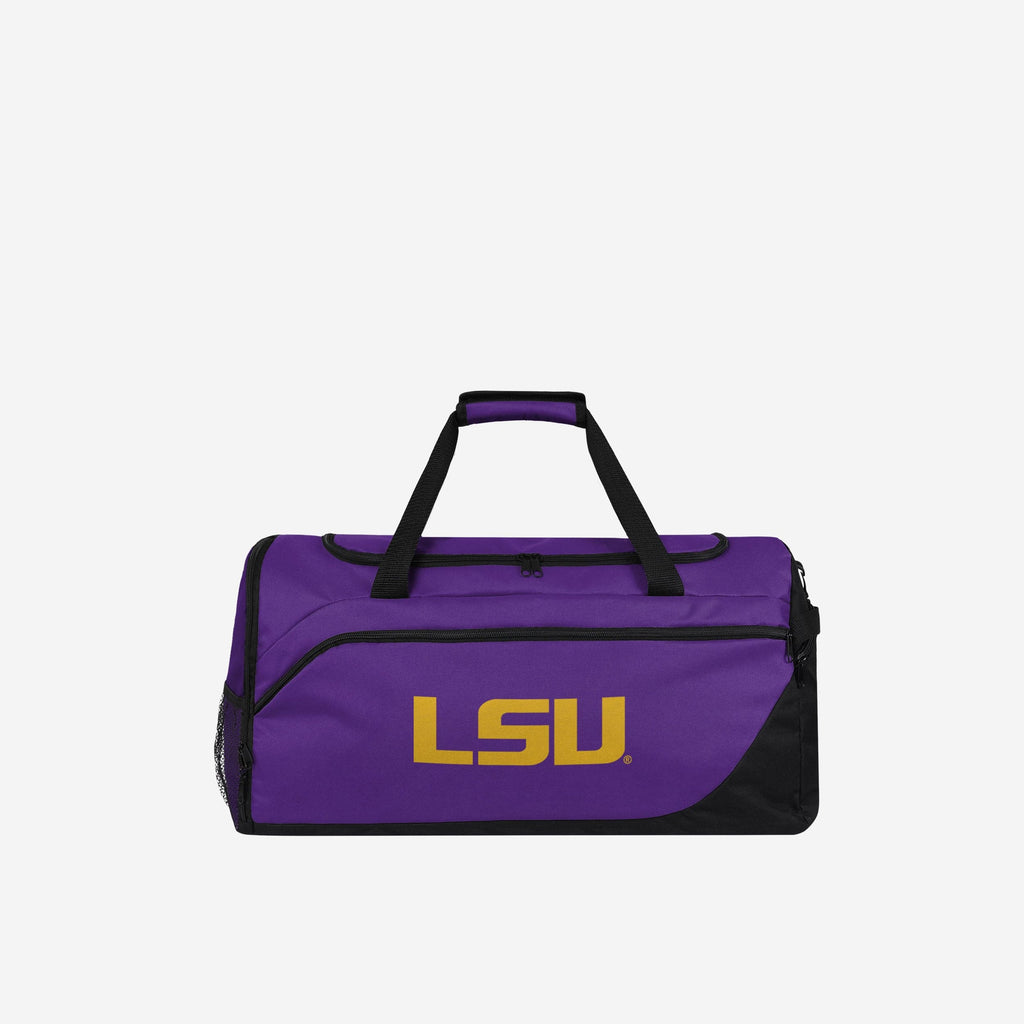 LSU Tigers Solid Big Logo Duffle Bag FOCO - FOCO.com