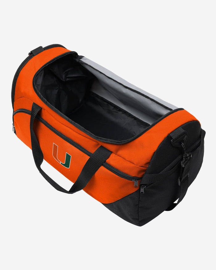 Miami Hurricanes Solid Big Logo Duffle Bag FOCO - FOCO.com