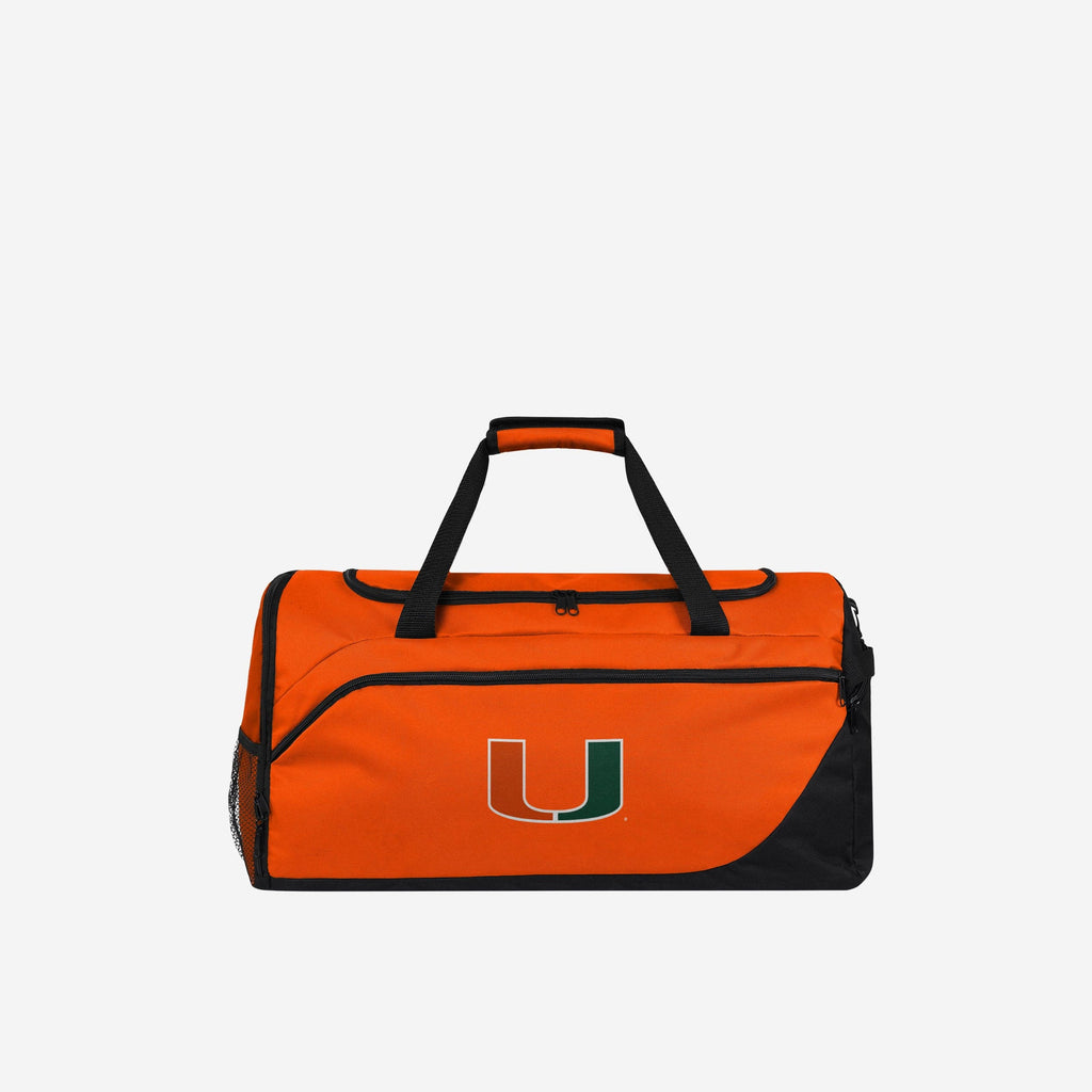 Miami Hurricanes Solid Big Logo Duffle Bag FOCO - FOCO.com