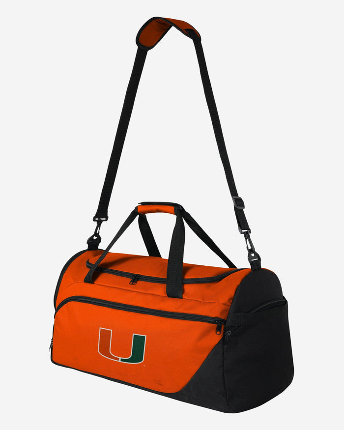 Miami Hurricanes Solid Big Logo Duffle Bag FOCO - FOCO.com