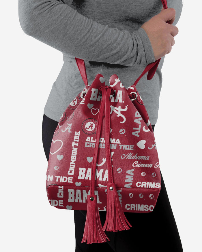 Alabama Crimson Tide Logo Love Cinch Purse FOCO - FOCO.com