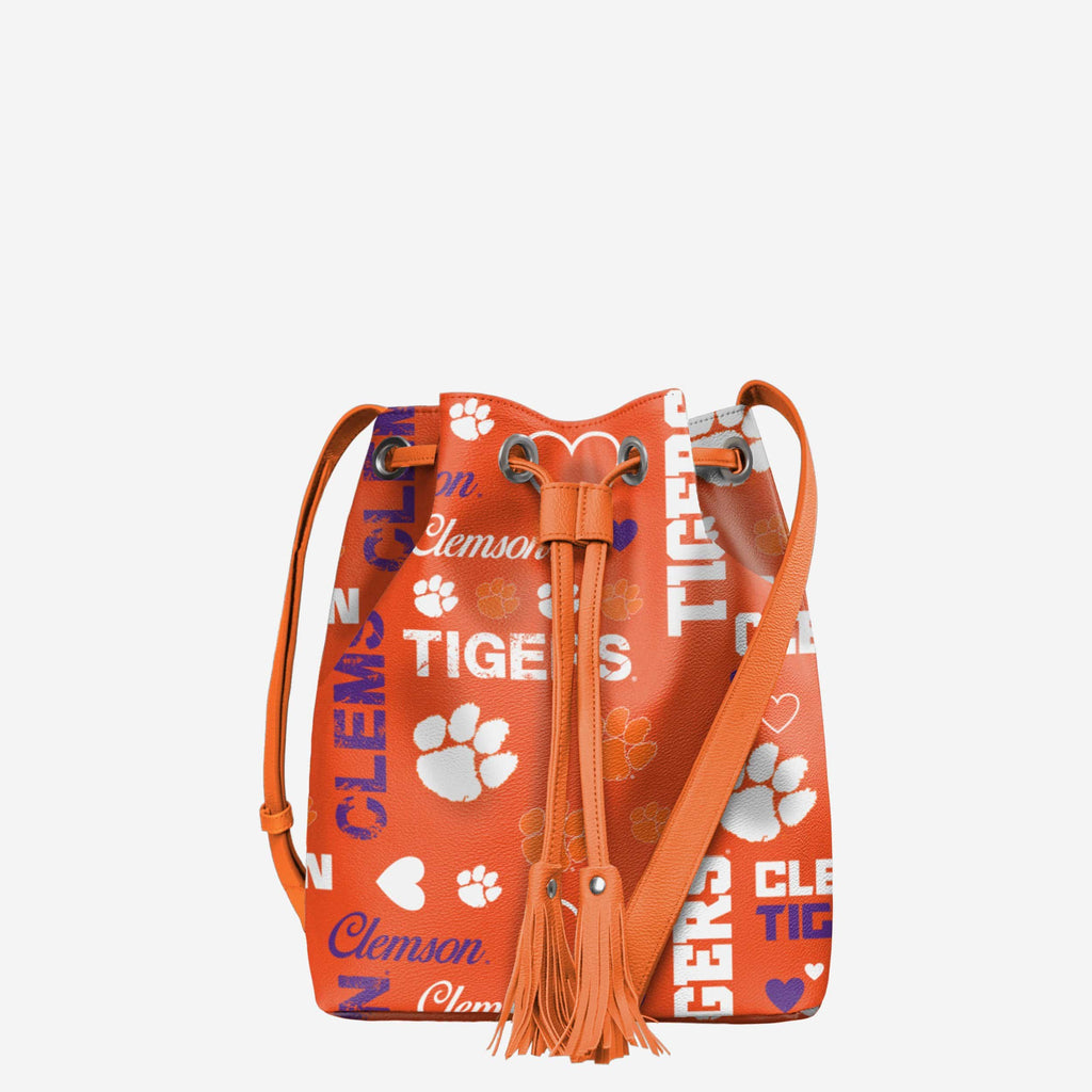 Clemson Tigers Logo Love Cinch Purse FOCO - FOCO.com