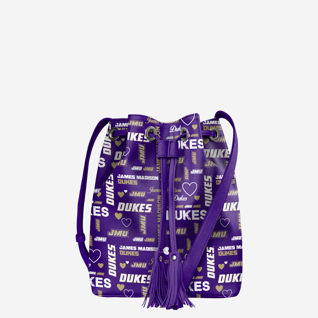 James Madison Dukes Logo Love Cinch Purse FOCO - FOCO.com