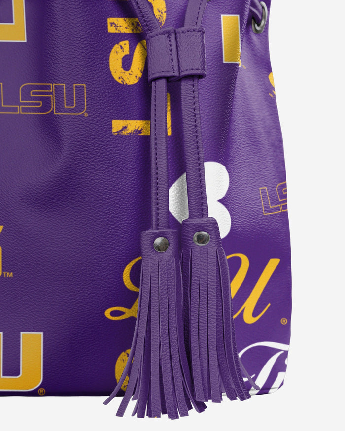 LSU Tigers Logo Love Cinch Purse FOCO - FOCO.com