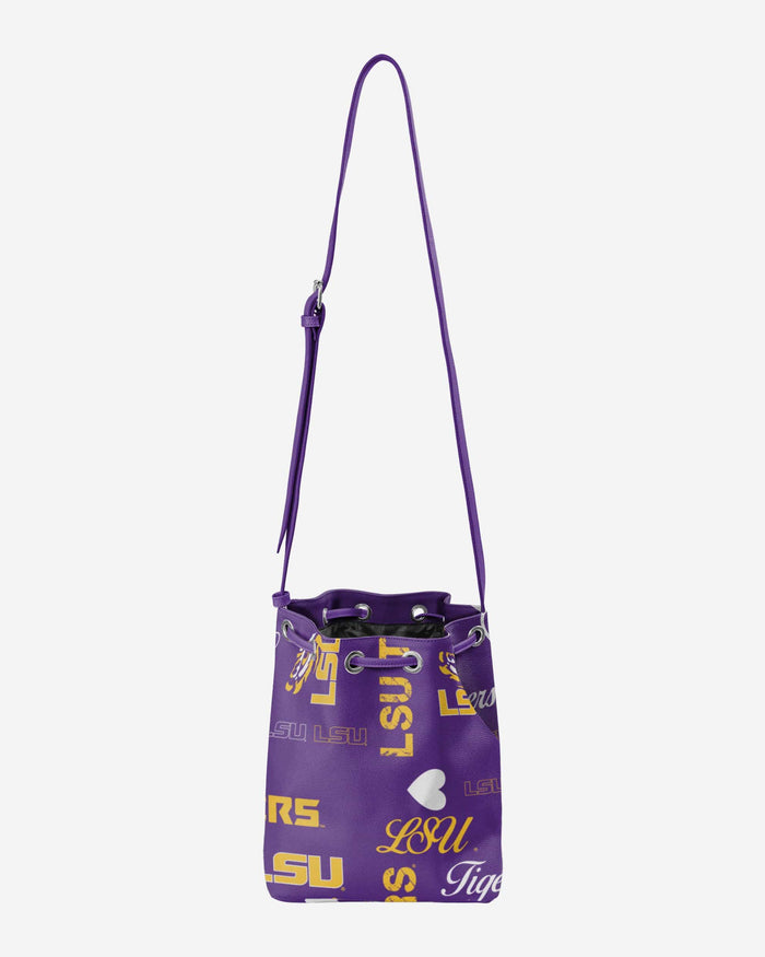 LSU Tigers Logo Love Cinch Purse FOCO - FOCO.com