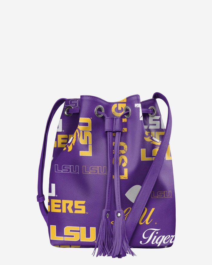 LSU Tigers Logo Love Cinch Purse FOCO - FOCO.com