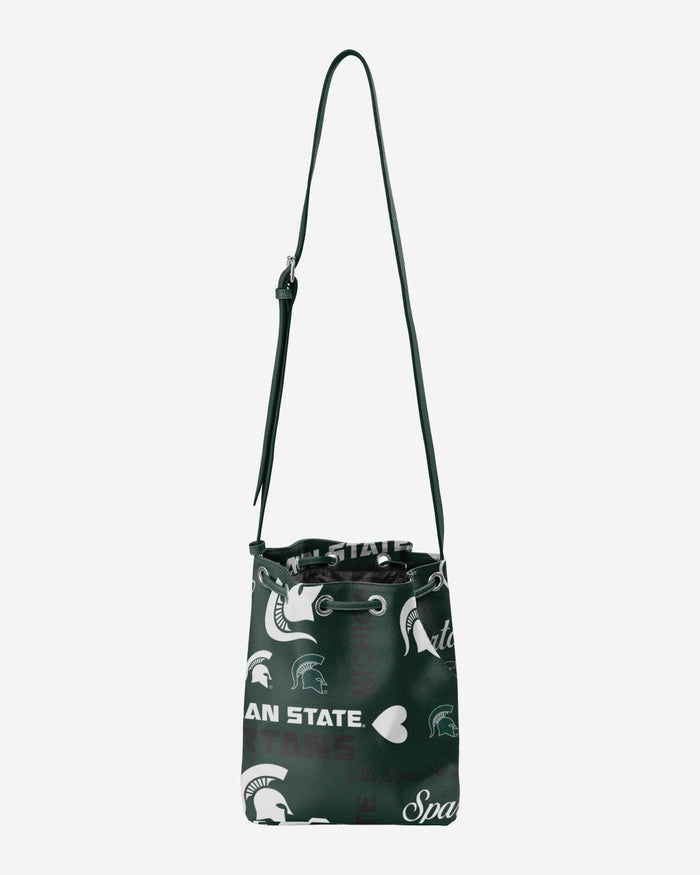 Michigan State Spartans Logo Love Cinch Purse FOCO - FOCO.com