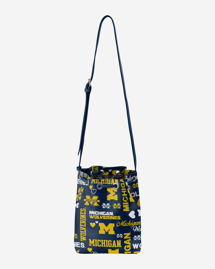 Michigan Wolverines Logo Love Cinch Purse FOCO - FOCO.com