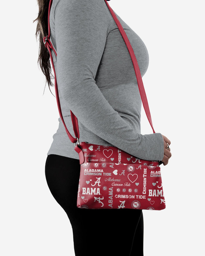 Alabama Crimson Tide Logo Love Crossbody Purse FOCO - FOCO.com