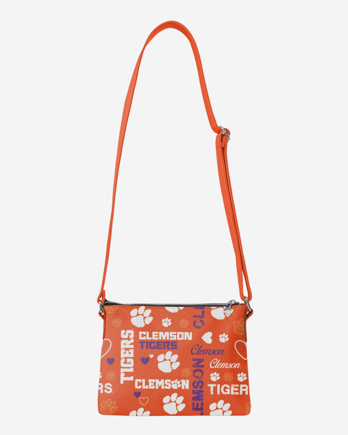 Clemson Tigers Logo Love Crossbody Purse FOCO - FOCO.com