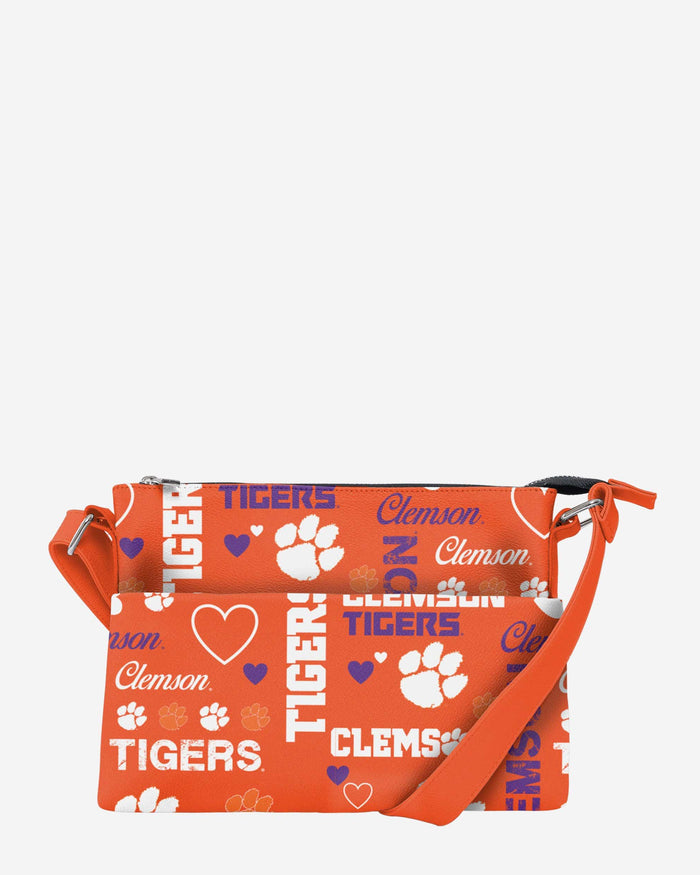 Clemson Tigers Logo Love Crossbody Purse FOCO - FOCO.com