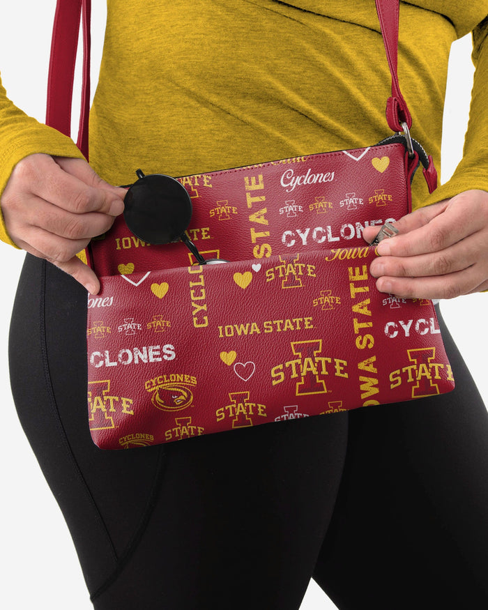 Iowa State Cyclones Logo Love Crossbody Purse FOCO - FOCO.com