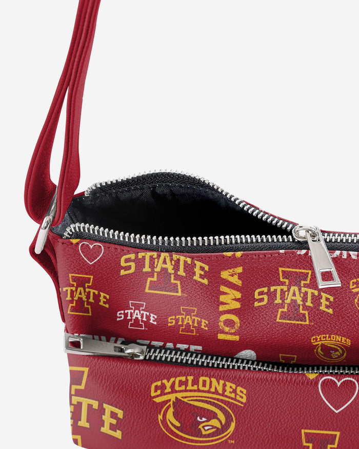 Iowa State Cyclones Logo Love Crossbody Purse FOCO - FOCO.com