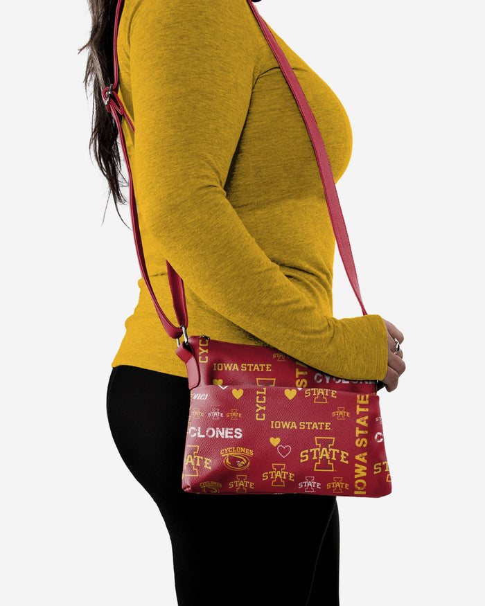 Iowa State Cyclones Logo Love Crossbody Purse FOCO - FOCO.com