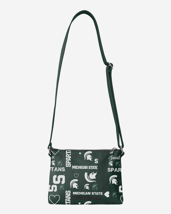 Michigan State Spartans Logo Love Crossbody Purse FOCO - FOCO.com