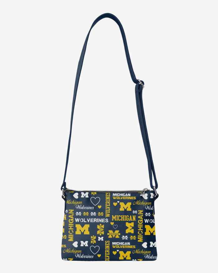 Michigan Wolverines Logo Love Crossbody Purse FOCO - FOCO.com