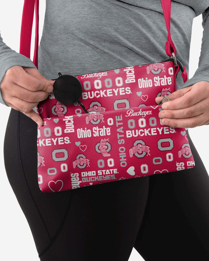 Ohio State Buckeyes Logo Love Crossbody Purse FOCO - FOCO.com