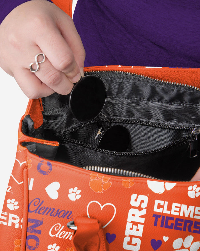 Clemson Tigers Logo Love Purse FOCO - FOCO.com