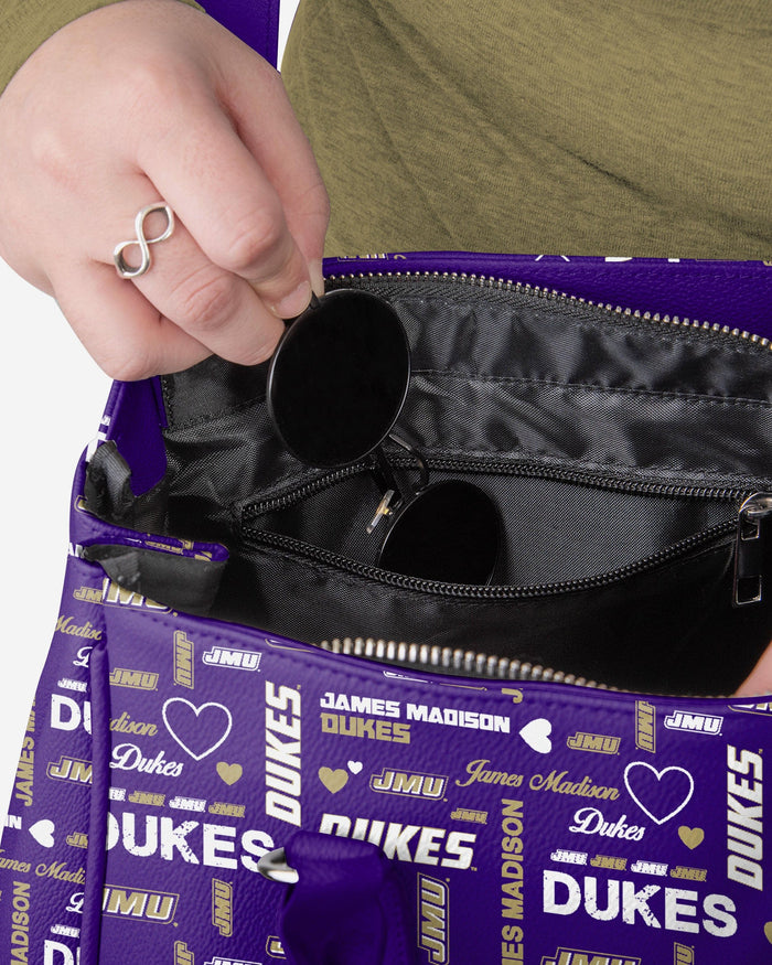 James Madison Dukes Logo Love Purse FOCO - FOCO.com