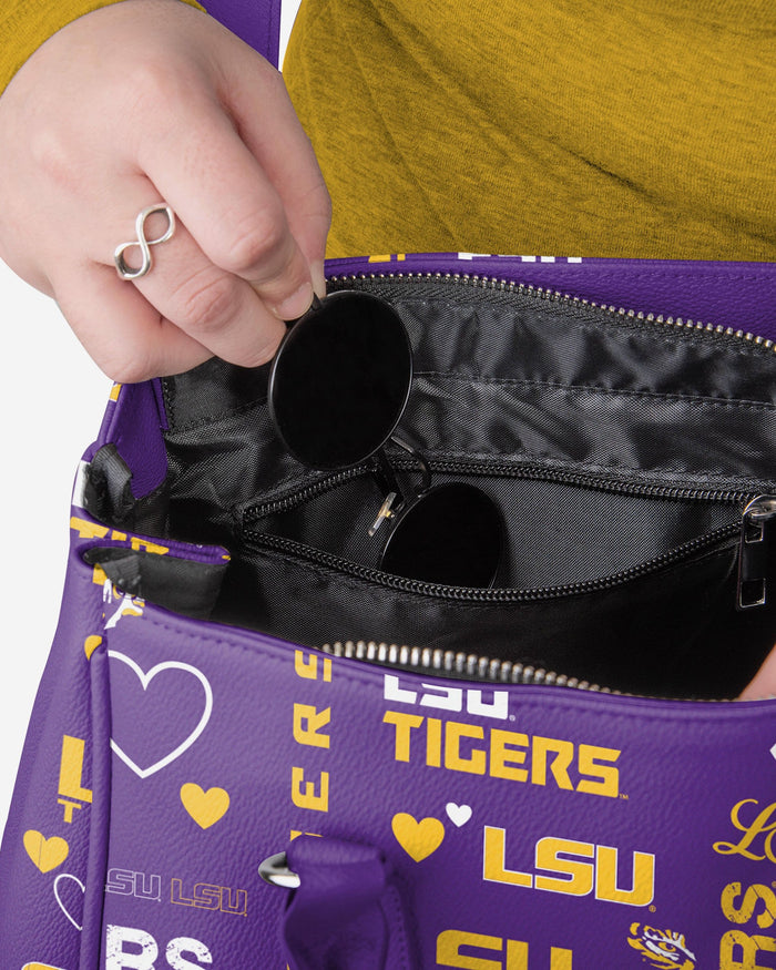 LSU Tigers Logo Love Purse FOCO - FOCO.com