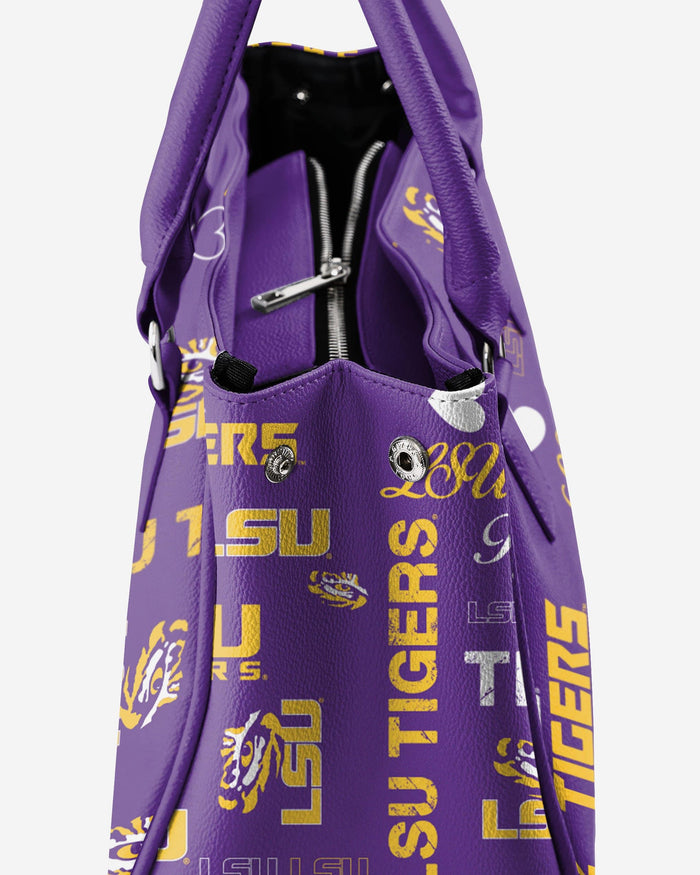 LSU Tigers Logo Love Purse FOCO - FOCO.com