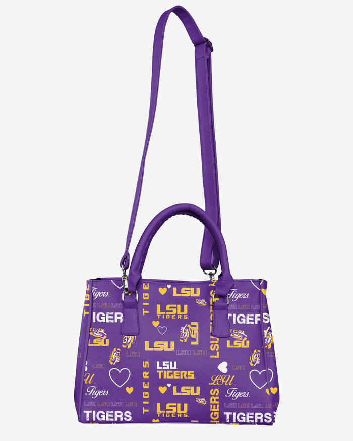 LSU Tigers Logo Love Purse FOCO - FOCO.com