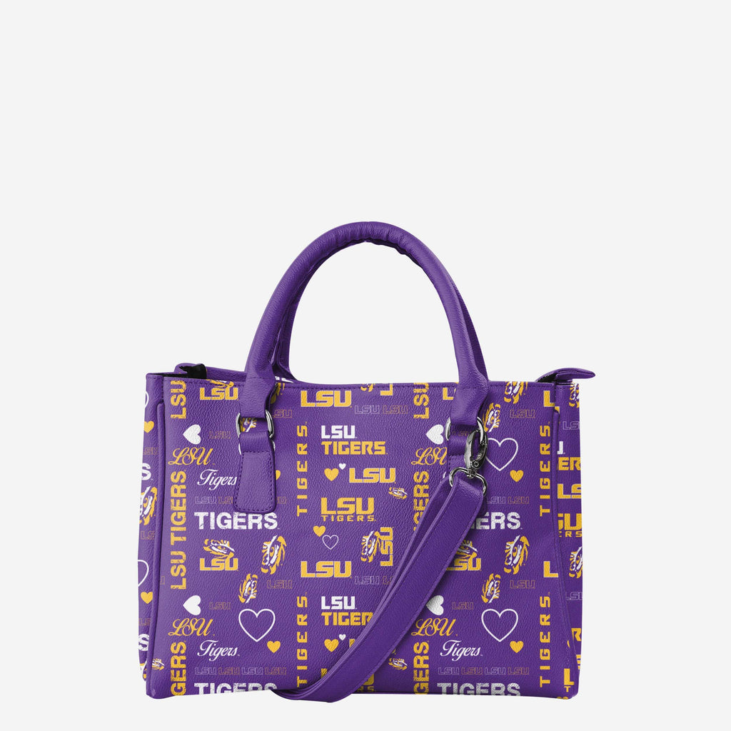 LSU Tigers Logo Love Purse FOCO - FOCO.com