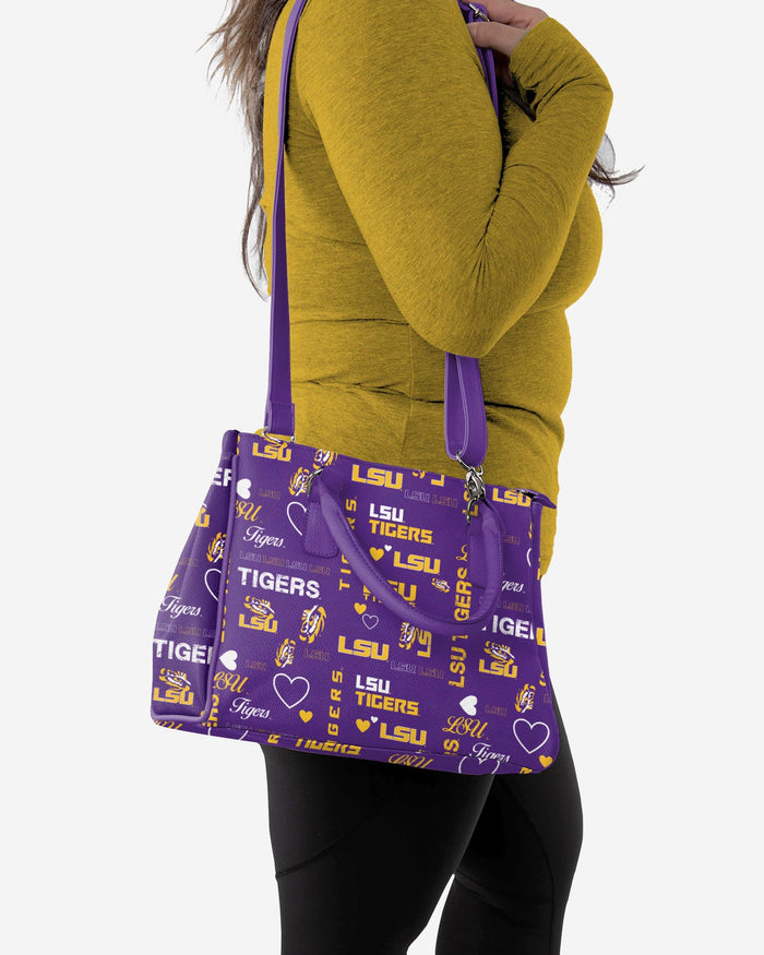 LSU Tigers Logo Love Purse FOCO - FOCO.com