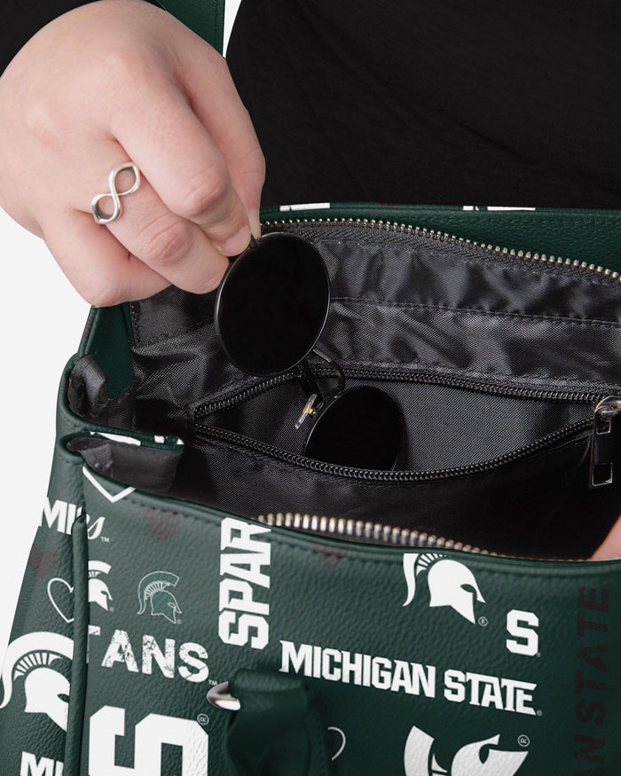 Michigan State Spartans Logo Love Purse FOCO - FOCO.com