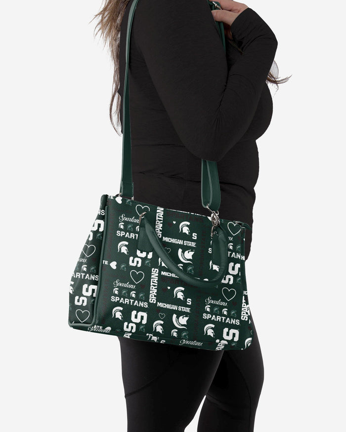 Michigan State Spartans Logo Love Purse FOCO - FOCO.com