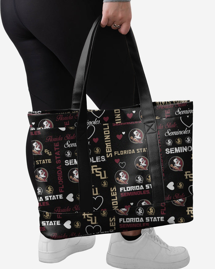 Florida State Seminoles Logo Love Tote Bag FOCO - FOCO.com