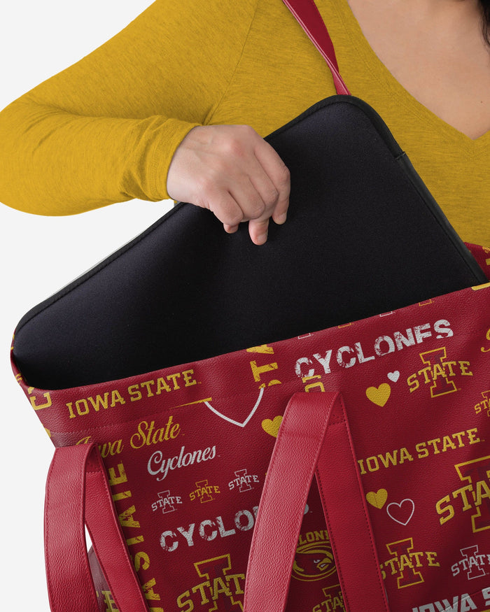 Iowa State Cyclones Logo Love Tote Bag FOCO - FOCO.com