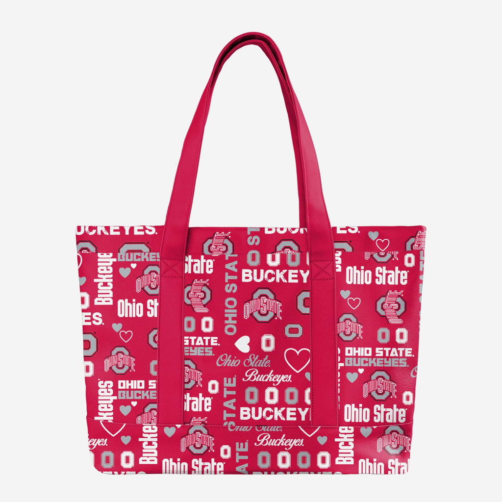 Ohio State Buckeyes Logo Love Tote Bag FOCO - FOCO.com