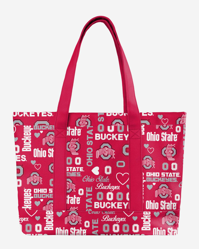 Ohio State Buckeyes Logo Love Tote Bag FOCO - FOCO.com